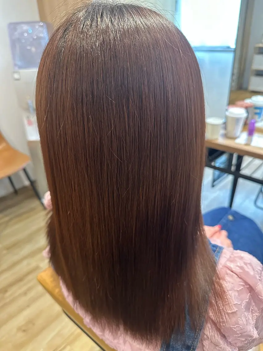 ミディアム パーマ カット 縮毛矯正 トリートメント ✨✂️Nori ✂️✨のヘアスタイル