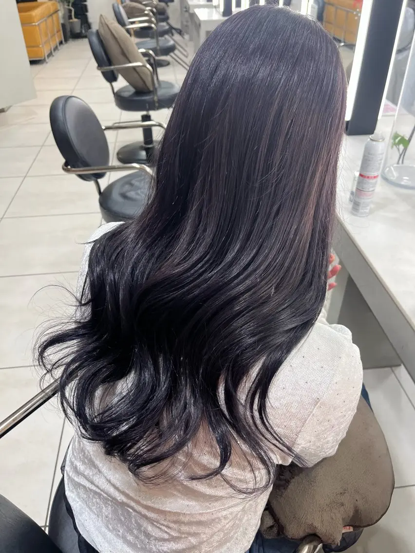 ロング カラー カット ヘアカラー トリートメント 🎀透明感カラー🎀 稲垣至恩🎀のヘアスタイル