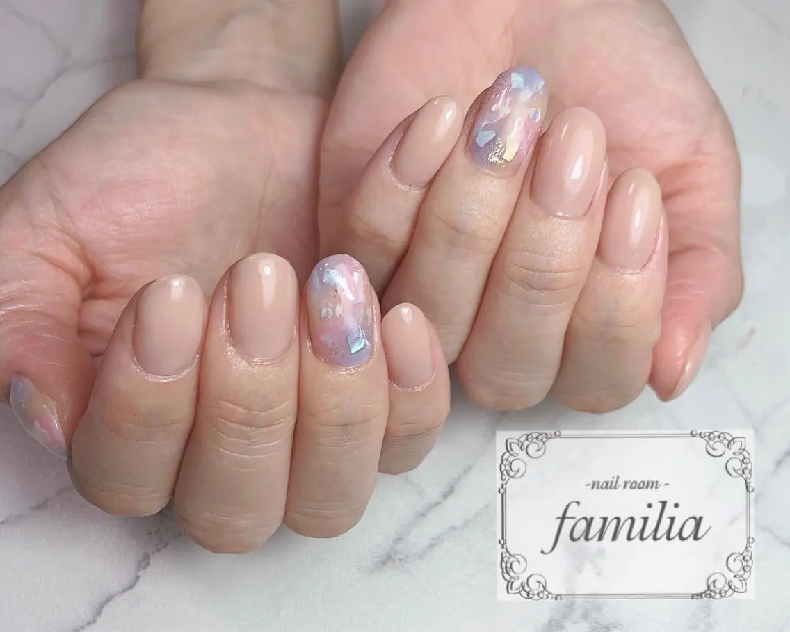 ネイル 持ち込み パステルネイル -nailroom- familiaのネイルデザイン