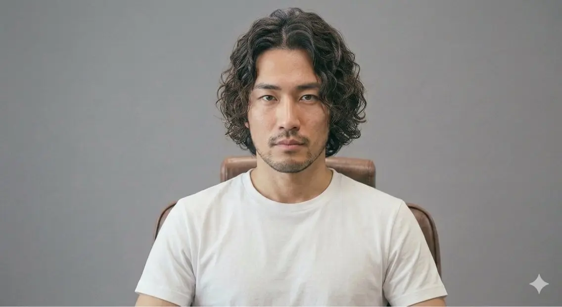 ミディアム ミディアムパーマ パーマ テヅカ マサユキのヘアスタイル