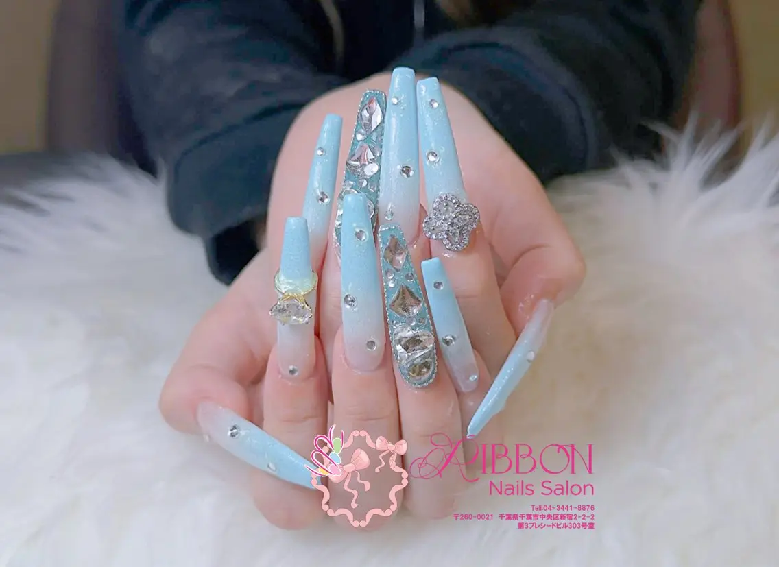 ネイル フレンチネイル ジェルネイル マグネットネイル 持ち込み ニュアンスネイル ハンドネイル Ribbonnail salonのネイルデザイン