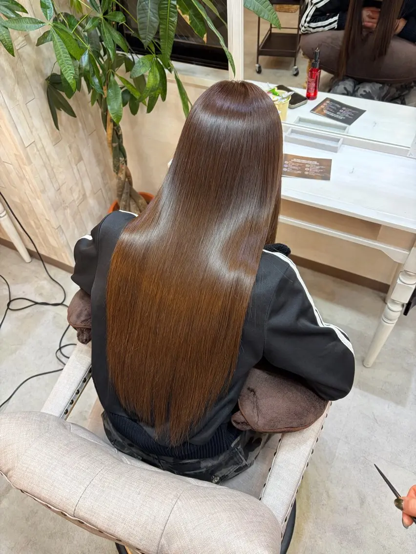 ロング 髪質改善 有田 奨のヘアスタイル