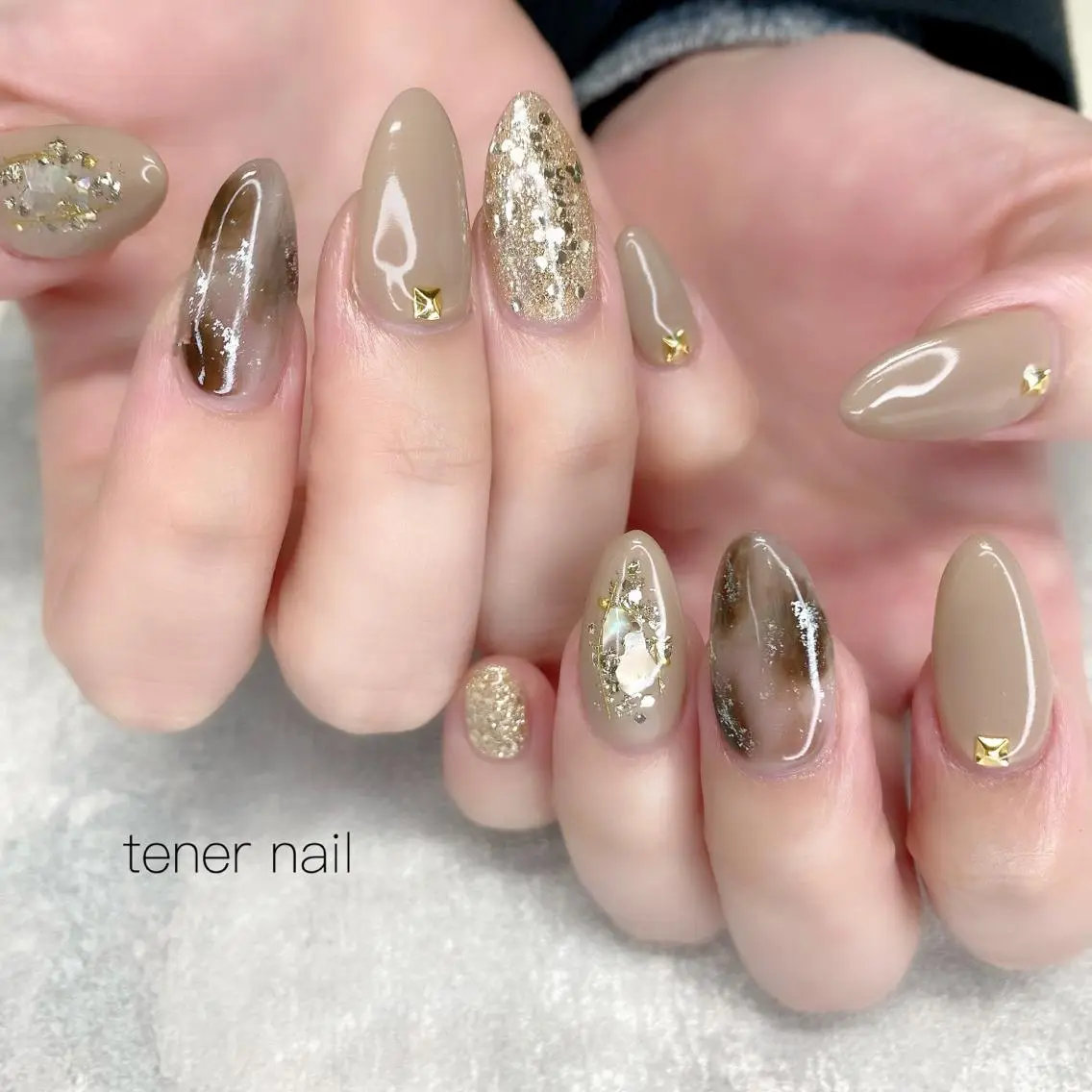 ネイル アートネイル ニュアンスネイル スカルプネイル テネルネイル tener nailのネイルデザイン