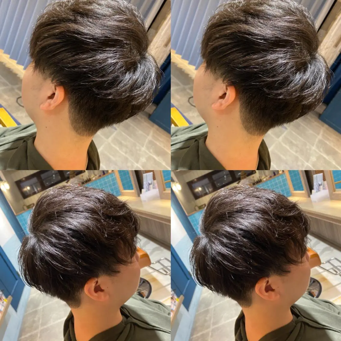 メンズ カット ヘアカラー トリートメント 🩵盛れる顔周りヘア EMI🩵のヘアスタイル