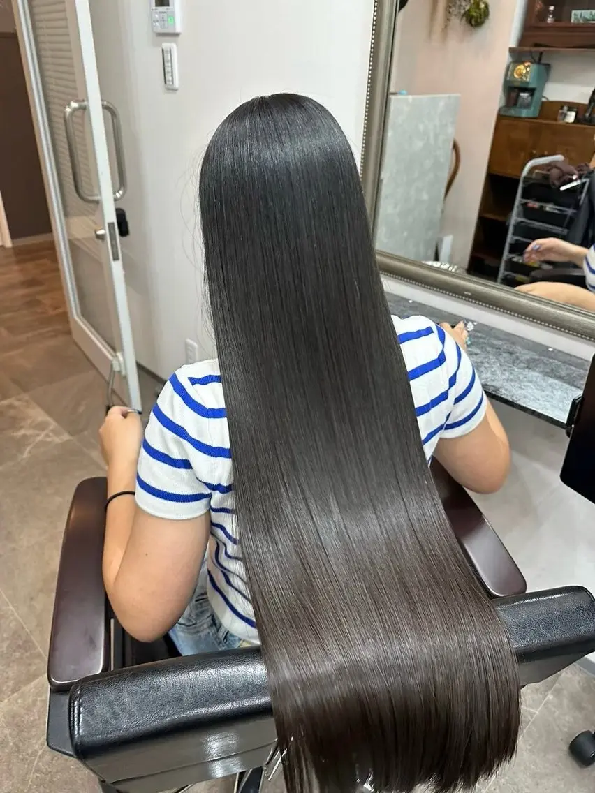 ロング パーマ 村上|髪質改善 プロデュースのヘアスタイル