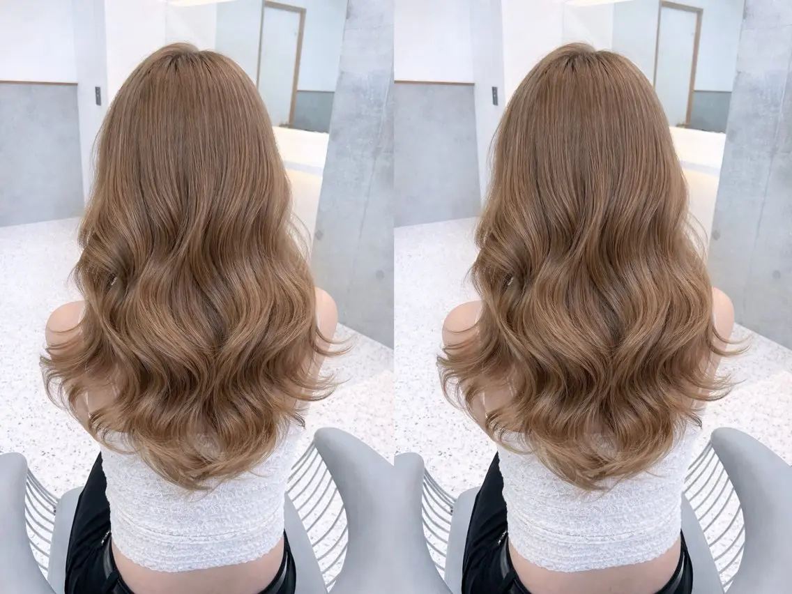 ミディアム ヘアカラー トリートメント 🎀ダブルカラー/ 透明感カラー/翼🎀のヘアスタイル