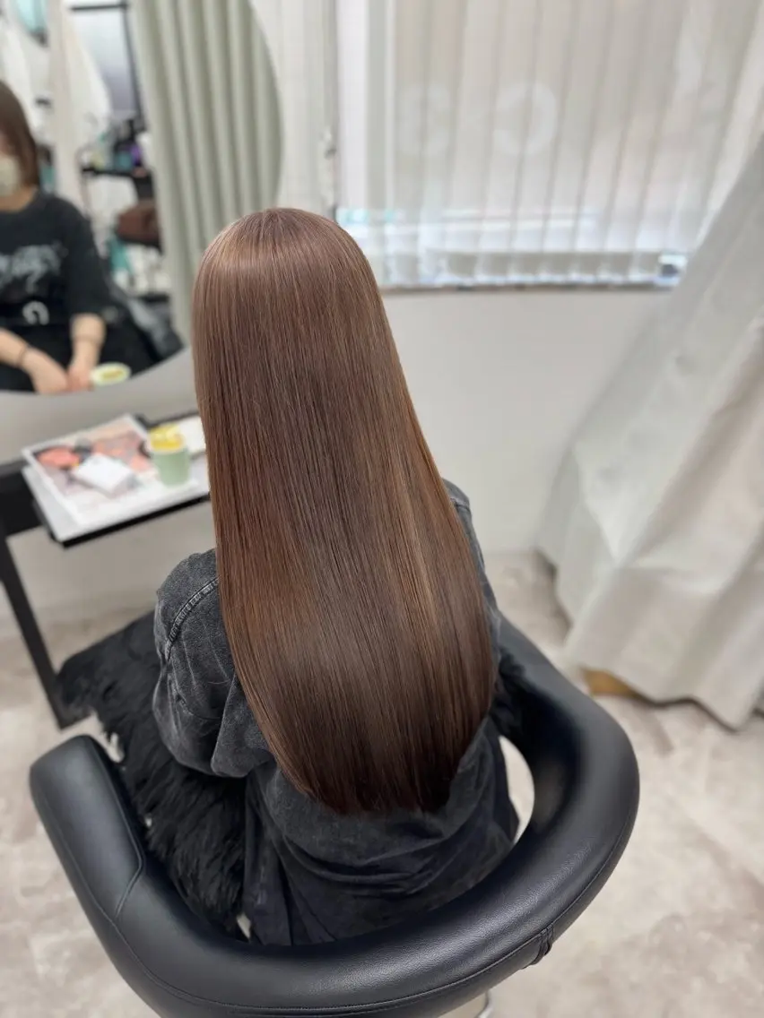 ロング カット ヘアカラー トリートメント ✨Noto ミルクティー特化✨のヘアスタイル