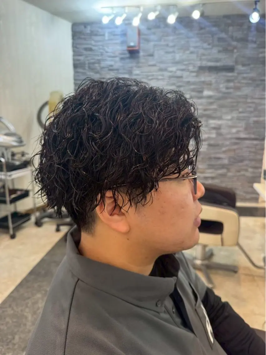 パーマ メンズ 平井 沙希のヘアスタイル
