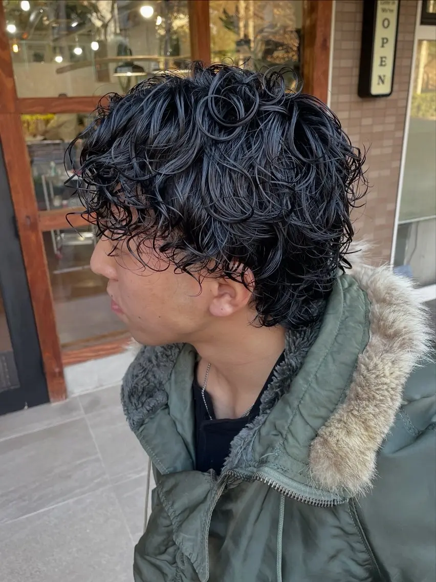 パーマ メンズ フェザーパーマ メンズパーマ 学生（メンズ向け） 学生 ニュアンスパーマ カット パーマ メンズパーマ特化 💥森田まさはるのヘアスタイル