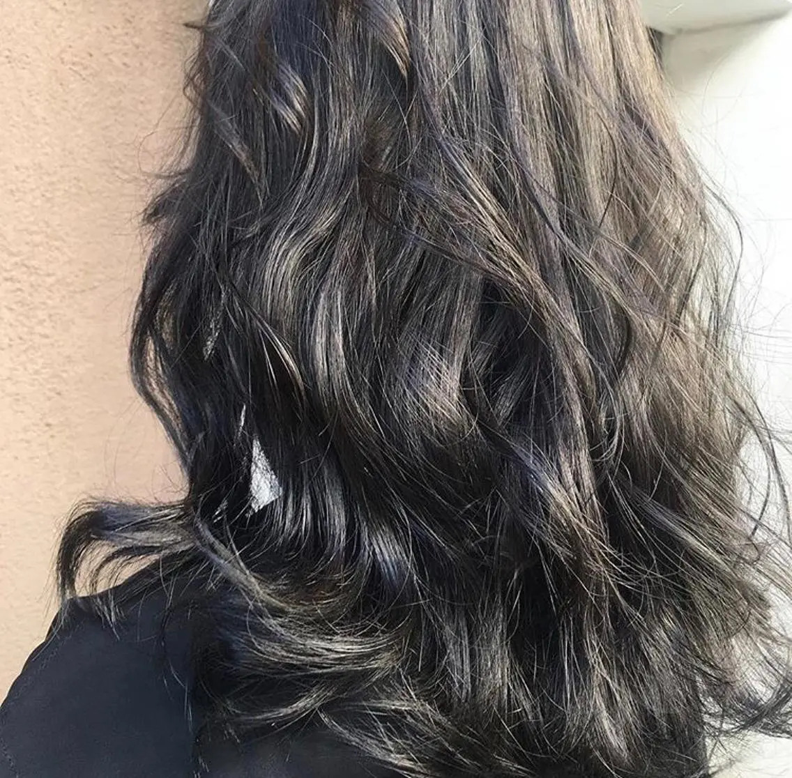 ロング カラー アディクシーカラー ブルーカラー シルバー sano sayakaのヘアスタイル