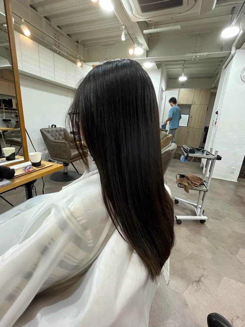 ロング カット 縮毛矯正 縮毛矯正🌟カラー╱ ╱いいじまのヘアスタイル