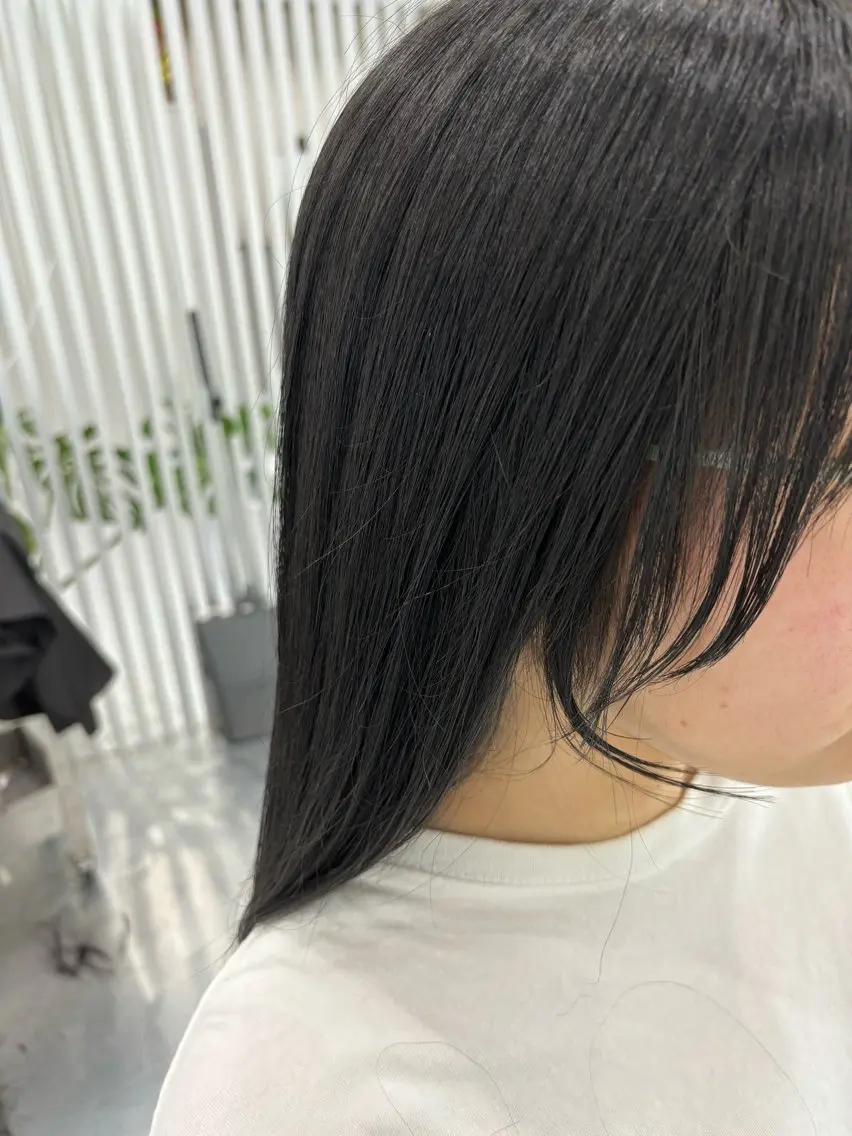 ミディアム 顔周りカット 小顔カット カット ヘアカラー MoA cilue 福島さつき 👧🏻のヘアスタイル