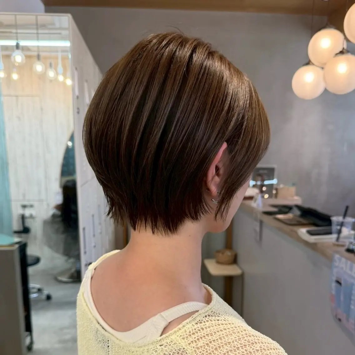 ショート 美髪ショート🐝コテ 巻風パーマ💫RUIのヘアスタイル
