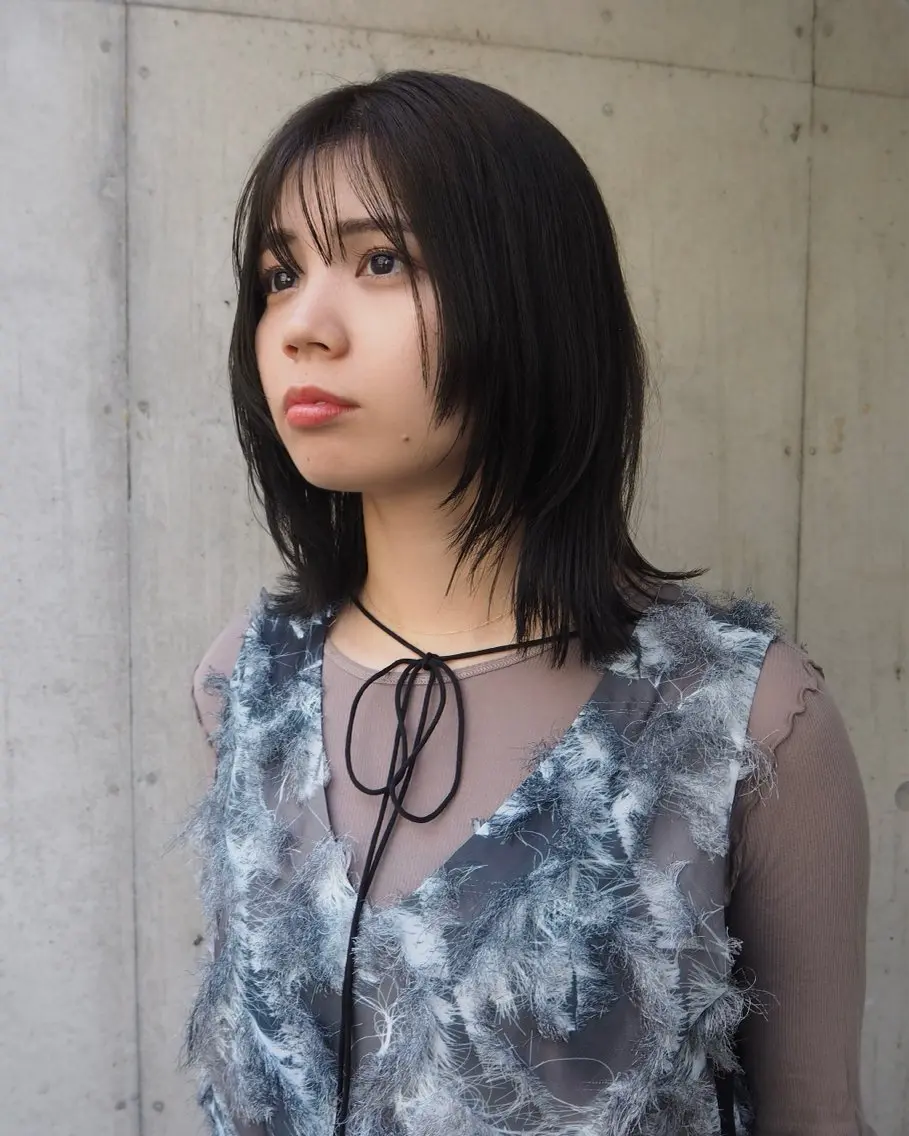 ミディアム カラー カット ヘアカラー トリートメント 似合わせレイヤー/ ケアパーマ/高倉のヘアスタイル