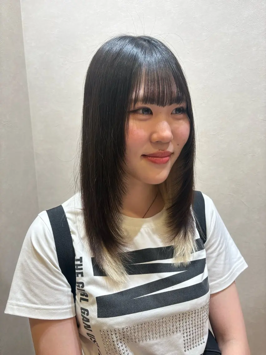 ロング レイヤーカット ロング り このヘアスタイル