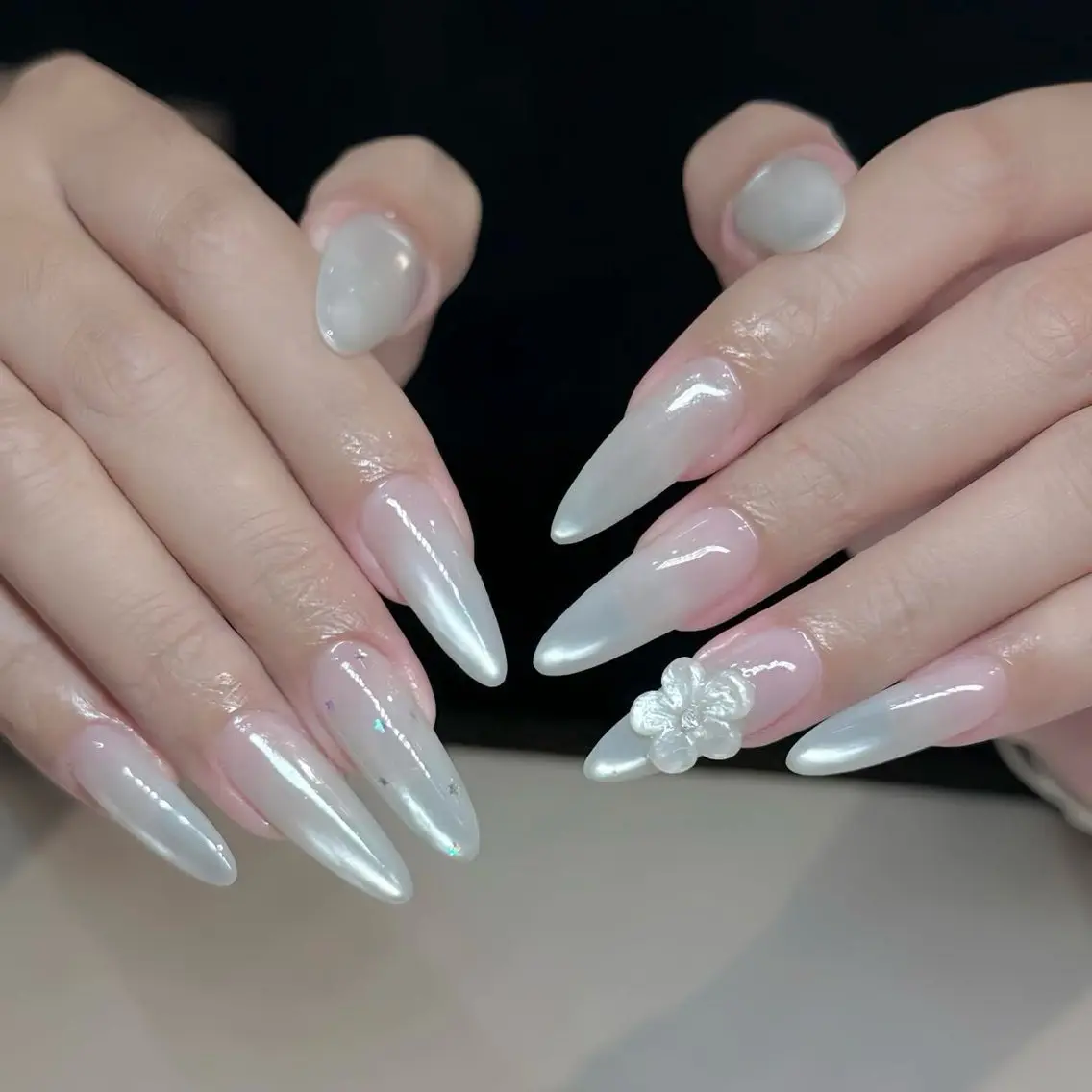 ネイル フレンチネイル グラデーション 韓国ネイル マグネットネイル ニュアンスネイル ハンドネイル Squen Nail shinjukuのネイルデザイン