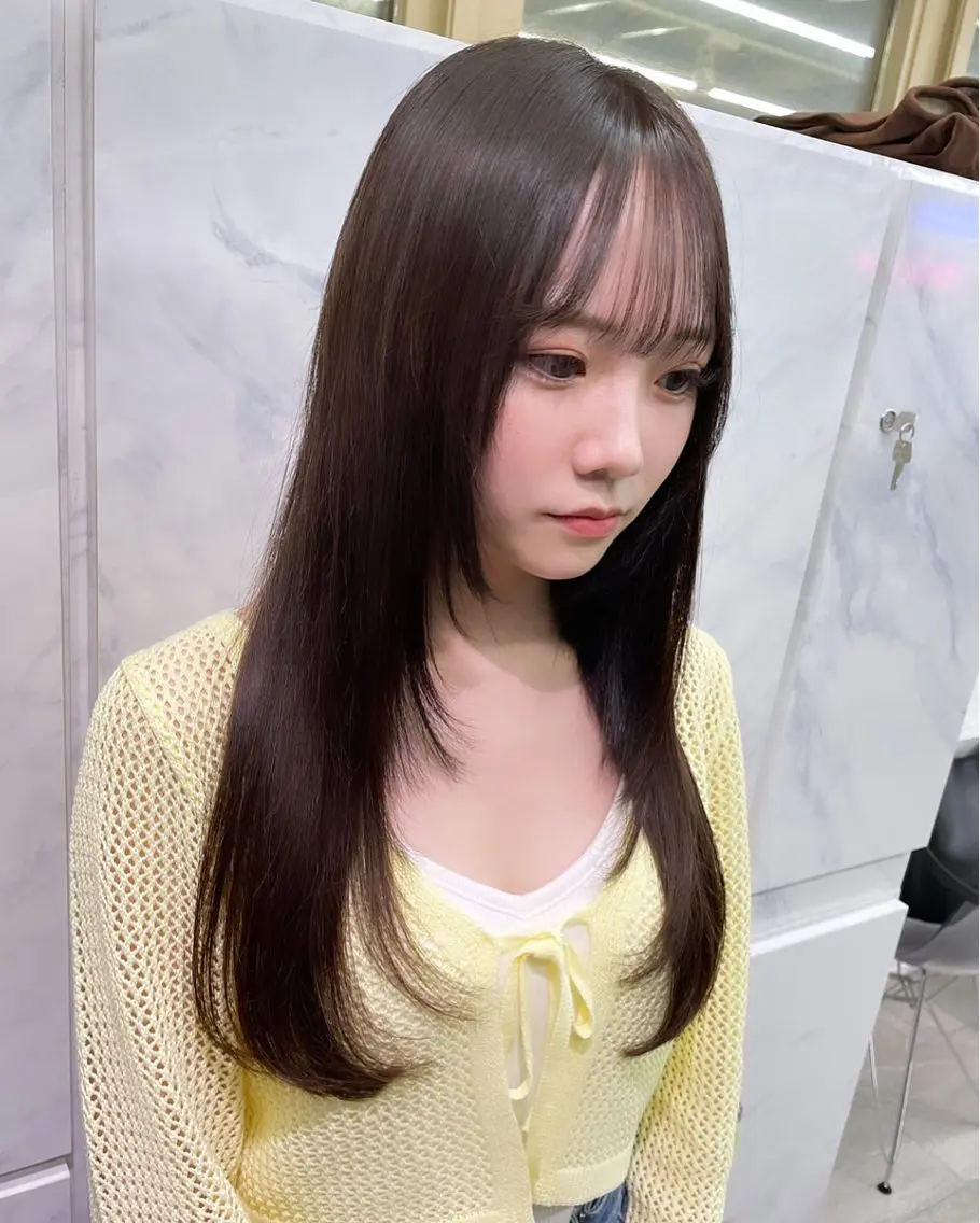ロング カラー ヘアアレンジ プルエクステ ロングレイヤー エクステ レイヤーカット ロング ヘアカラー エクステ 🎀プルエクステ みまひかる🎀のヘアスタイル