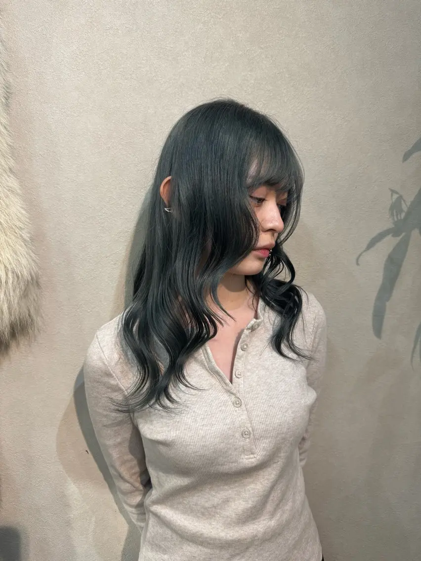 ロング カラー ヘアカラー 永野 いずみのヘアスタイル