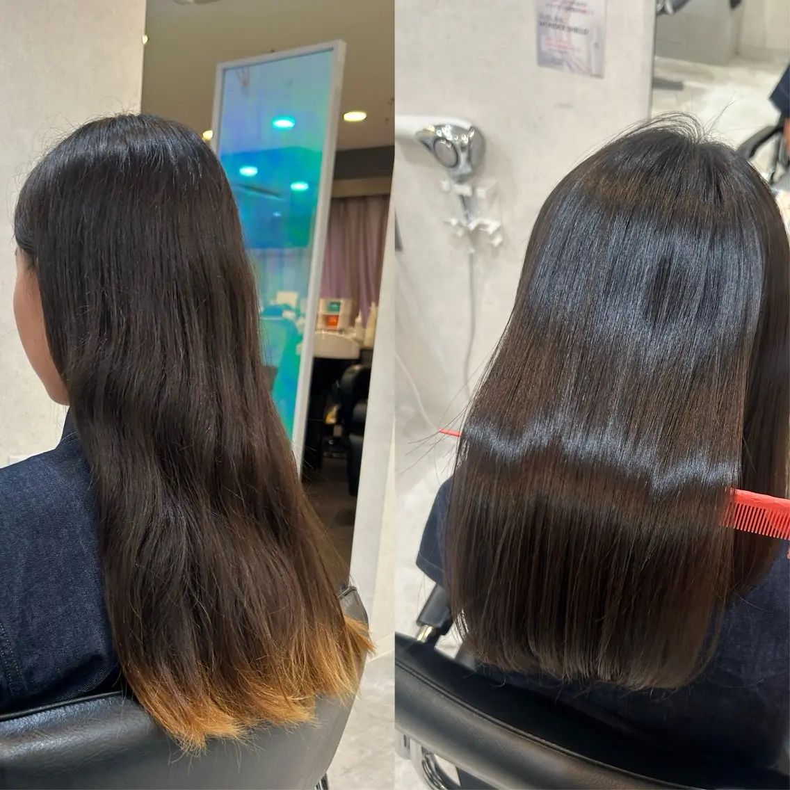 ロング カット 縮毛矯正 トリートメント 柔らかい縮毛矯正/ ボブ/北林のヘアスタイル
