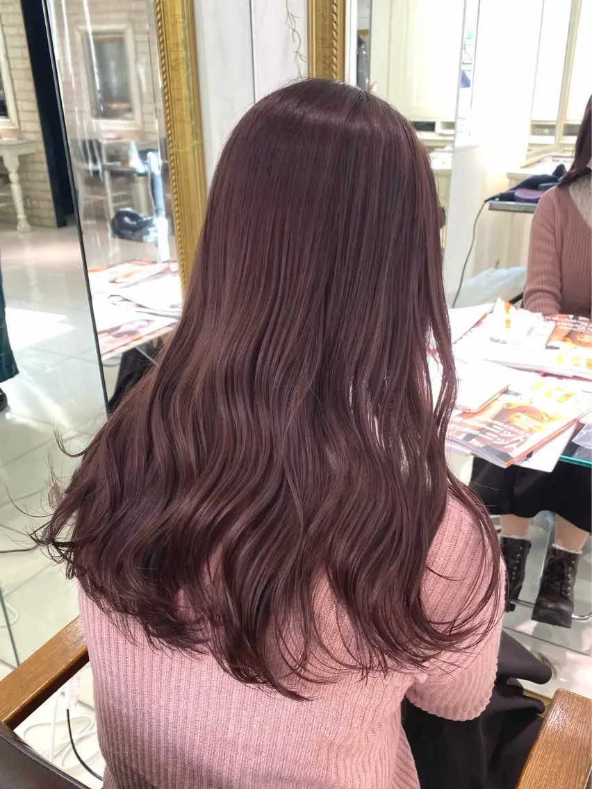 ロング カラー カット ヘアカラー トリートメント 透明感カラー 古山 結季🌙🖤のヘアスタイル