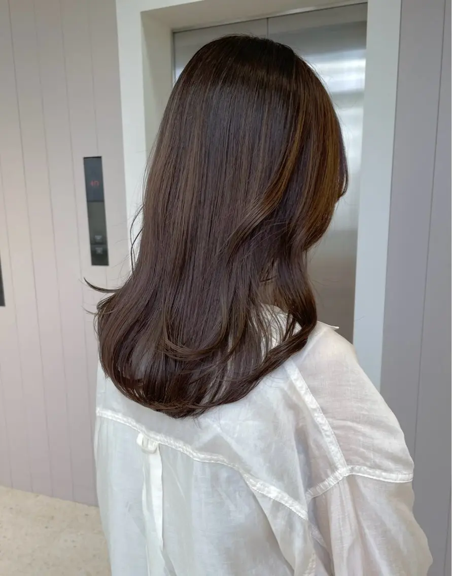セミロング カット 莉理花 /柔らかカラー🧸♡のヘアスタイル