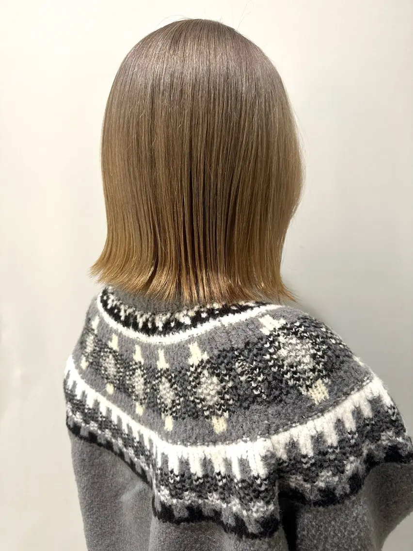 セミロング カラー ブリーチ 三軒茶屋 maoのヘアスタイル
