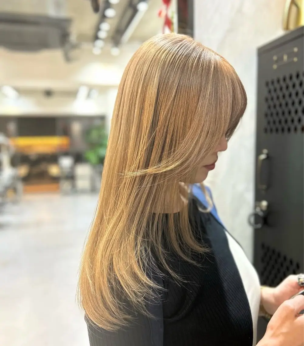 セミロング ヘアカラー 似合わせカット&艶 カラー🤍ヒナタ🤍のヘアスタイル
