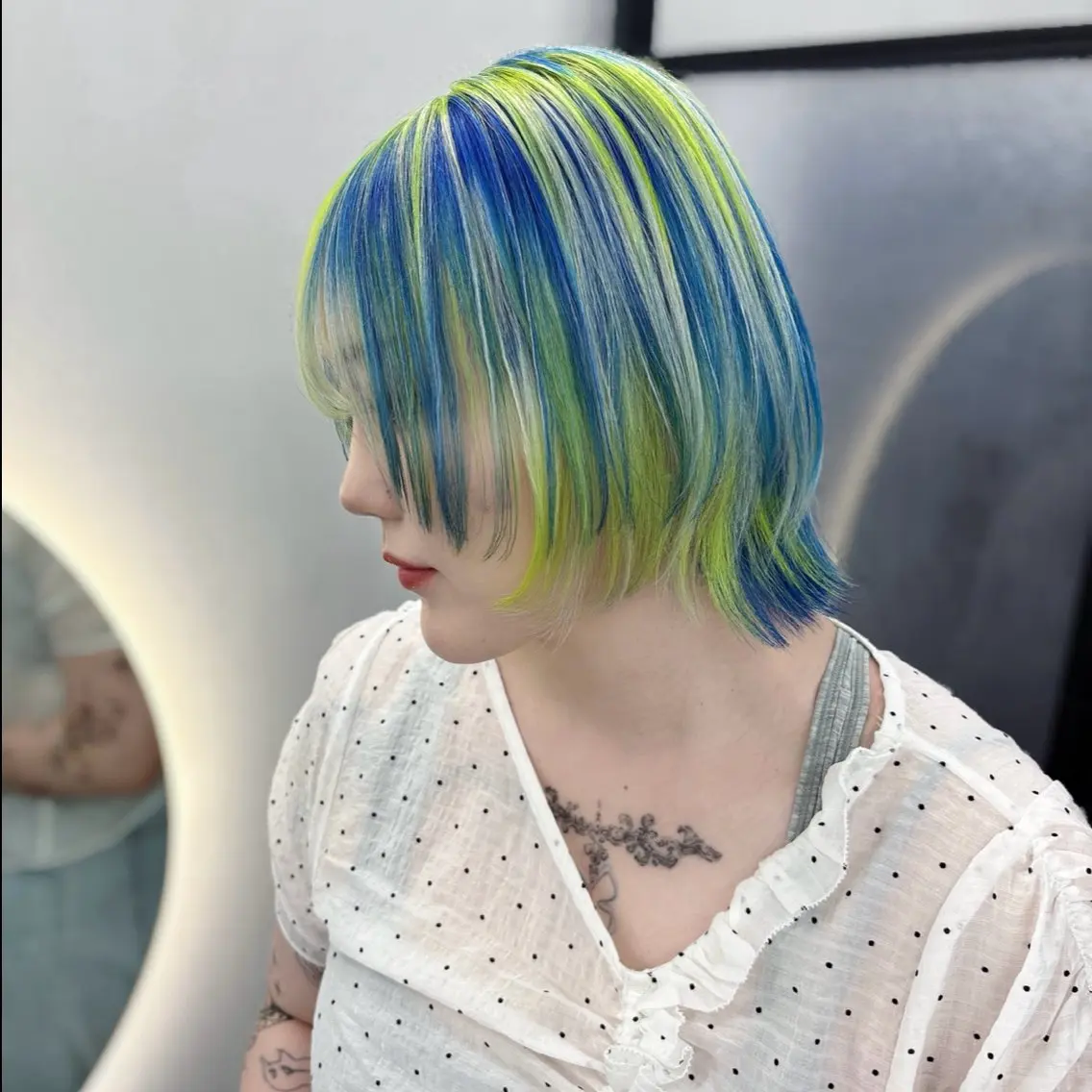 ミディアム カラー ヘアカラー Ren. 🦋デザインカラーのヘアスタイル