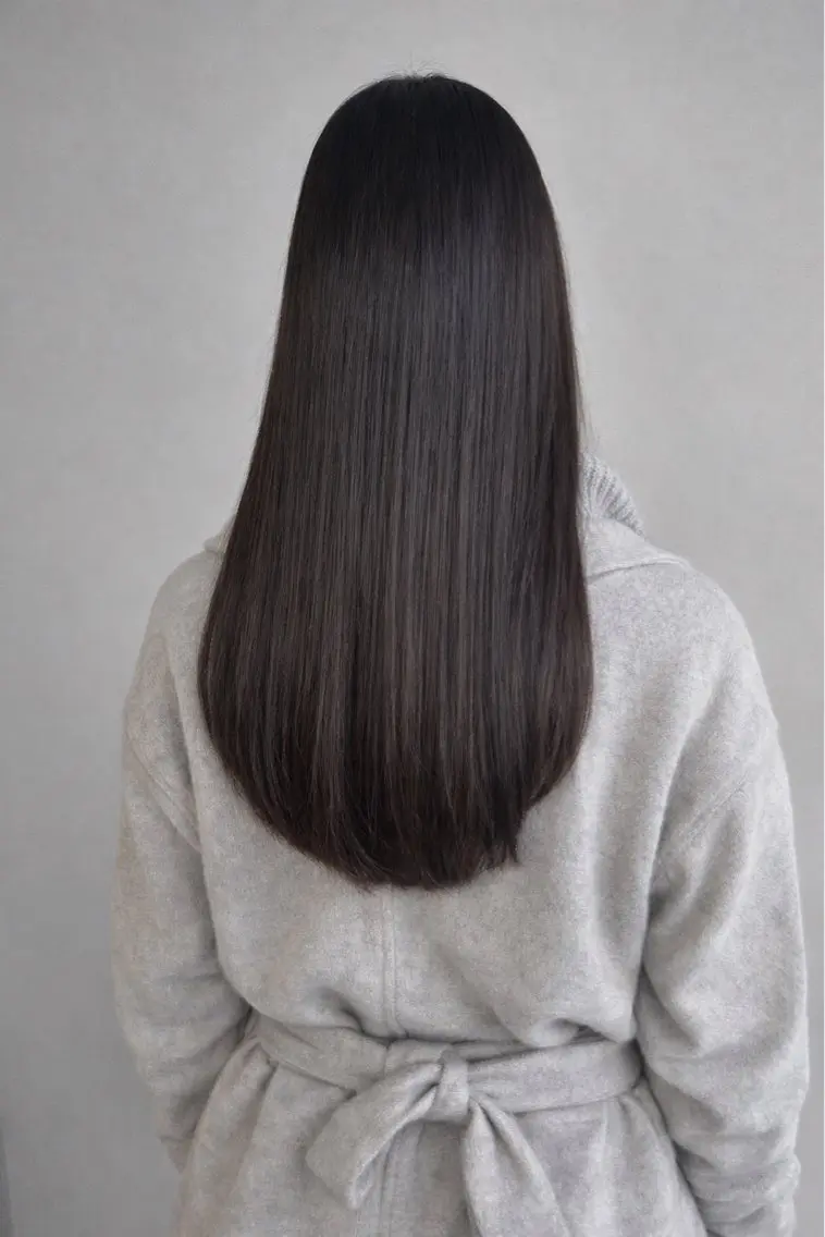 ロング パーマ カット 縮毛矯正 トリートメント よしなり あみのヘアスタイル