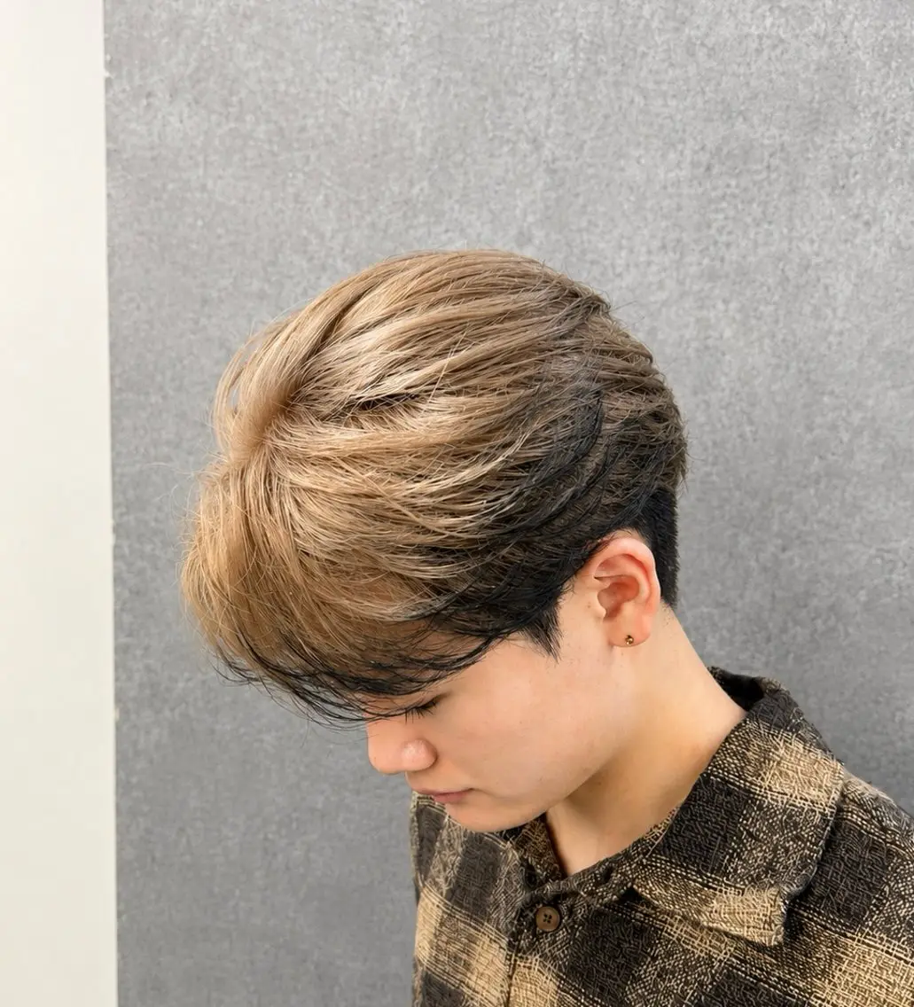 カラー メンズ メンズ特化✨ ハイトーン✨永井のヘアスタイル