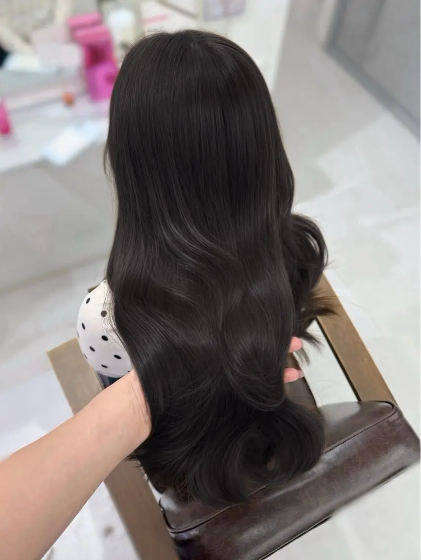 セミロング カラー 透明感カラー グレージュ カット ヘアカラー 透明感カラー×韓国 ヘア Kiraのヘアスタイル