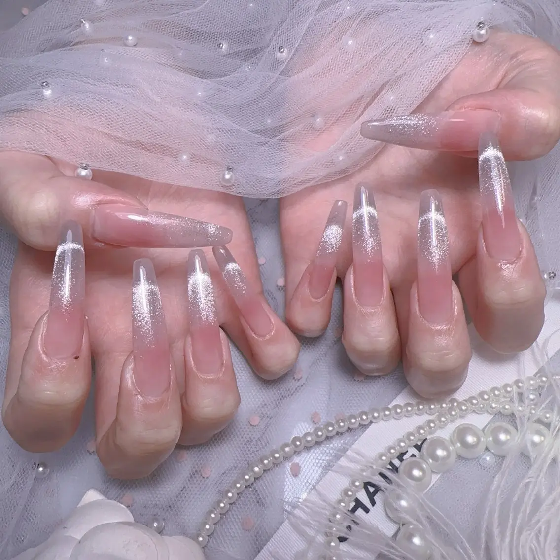ロング 韓国風ヘア Belle nail salon 新小岩のネイルデザイン