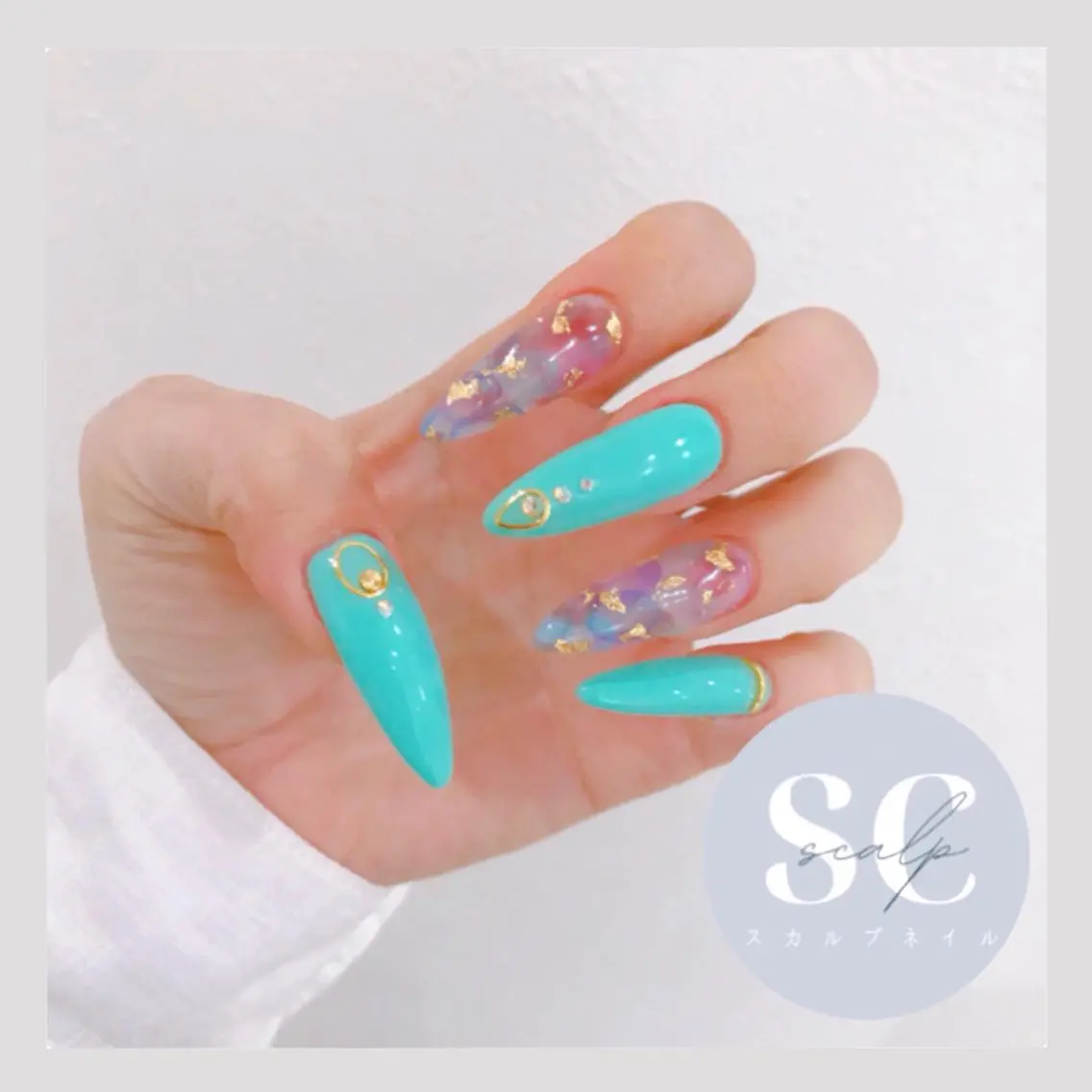 【11時〜20時終了】(オフなし)スカルプ持ち込み💅🏾🎀(アート4本程度)の写真