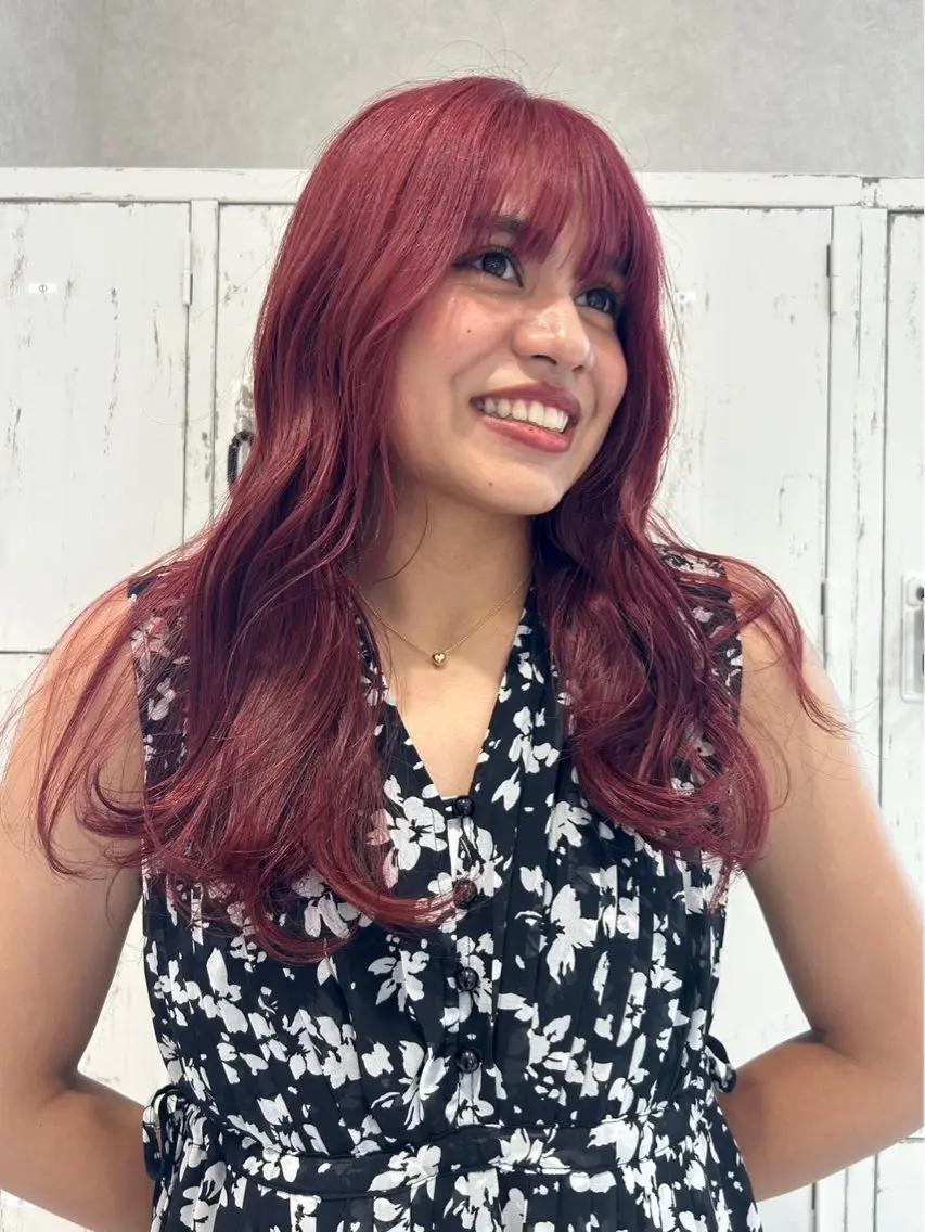 カラー 透明感カラー ハイトーンカラー 松井 悠希のヘアスタイル