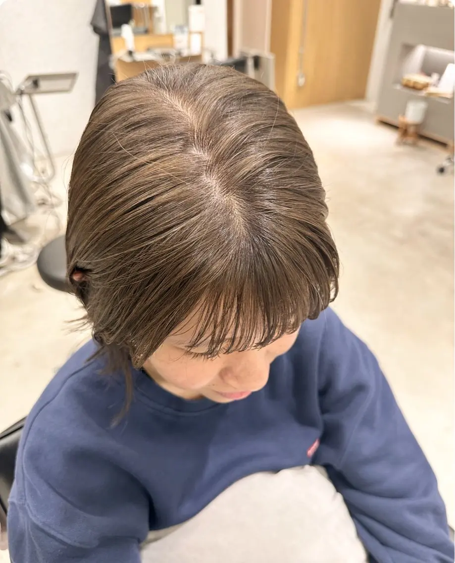 ミディアム ヘアカラー GOAT_茅ヶ崎 キシ サクラのヘアスタイル