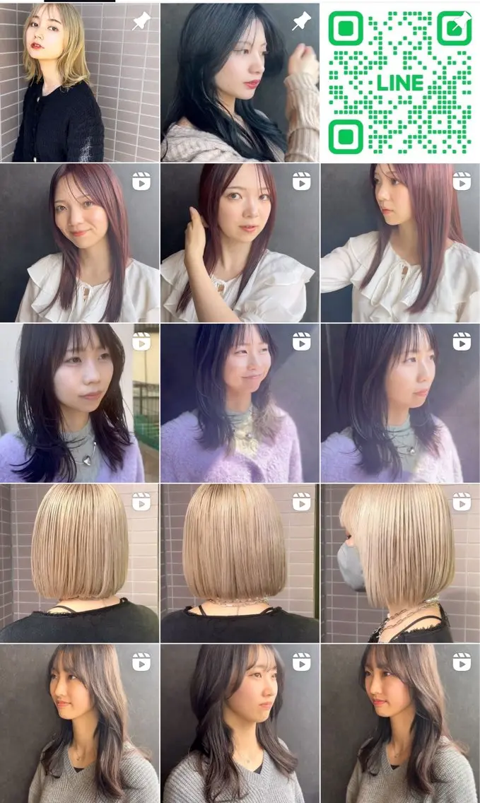 ミディアム ヘアカラー 菊池 幹のヘアスタイル