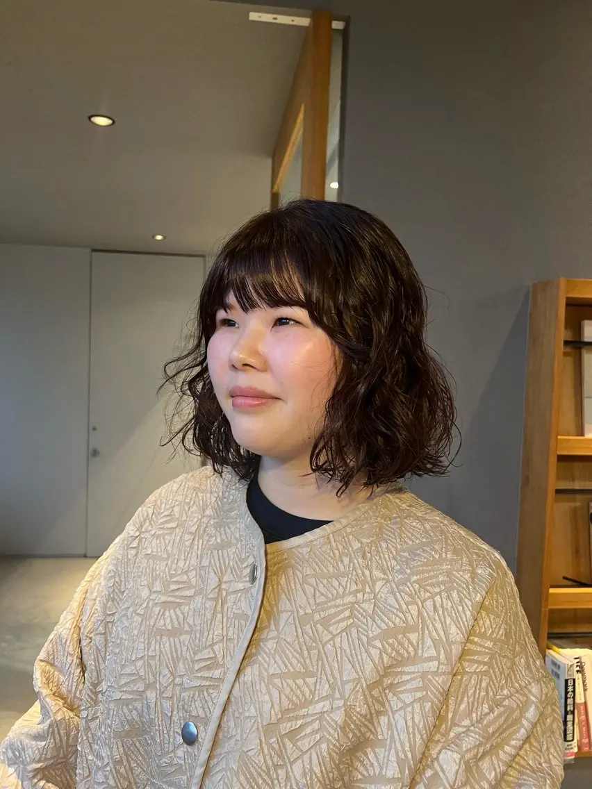 パーマ ボブ cocoro /レイヤーカットのヘアスタイル