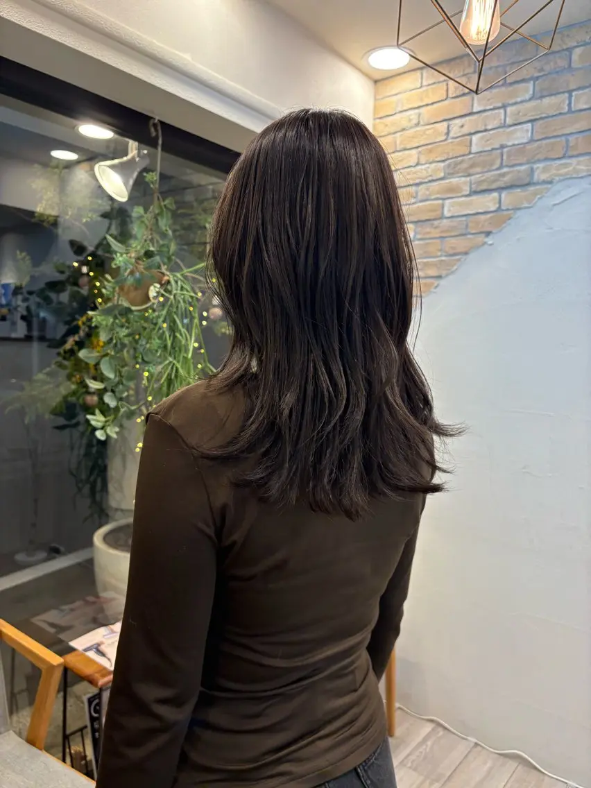 セミロング ヘアカラー 🌿miu /目黒区 / 透明感カラー🌿のヘアスタイル
