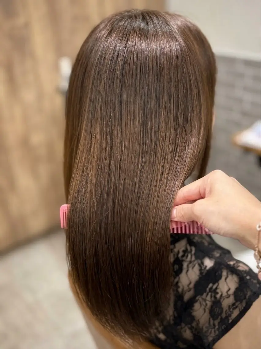 ミディアム カラー 髪質改善💖うる艶髪 ayumiのヘアスタイル