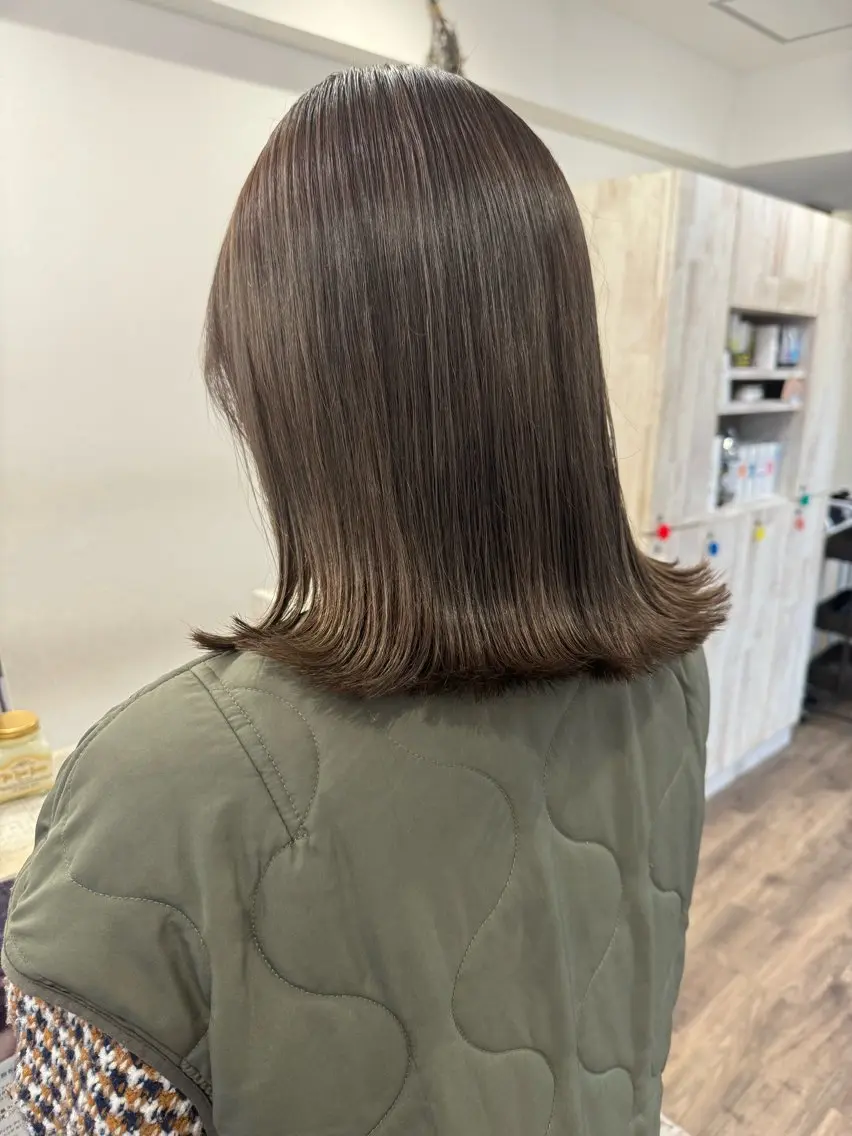 セミロング カラー 透明感カラー ハイライトカラー ハイライト ヘアカラー m ā l o.🌷 サカモトマイコのヘアスタイル