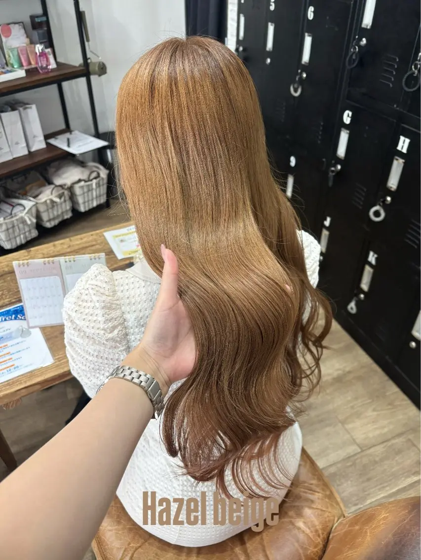 ロング ヘアカラー トリートメント chika °ʚ🎀ɞ°.のヘアスタイル