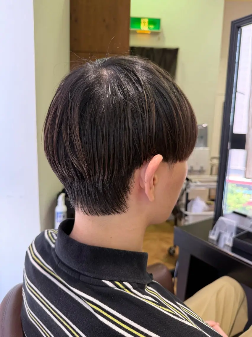 ショート メンズ マッシュ 溝口 槙里也のヘアスタイル