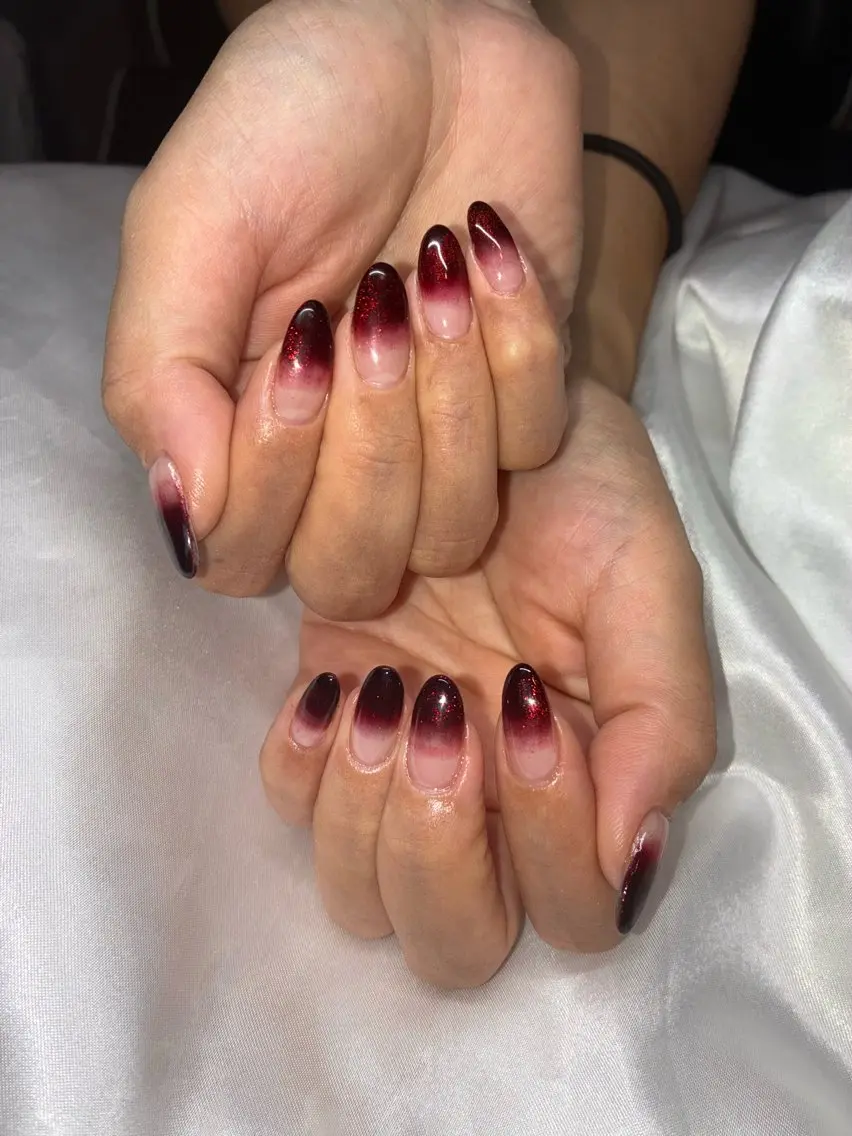 ネイル ジェルネイル マグネットネイル ハンドネイル Nail ヌシん家 AKANEのネイルデザイン