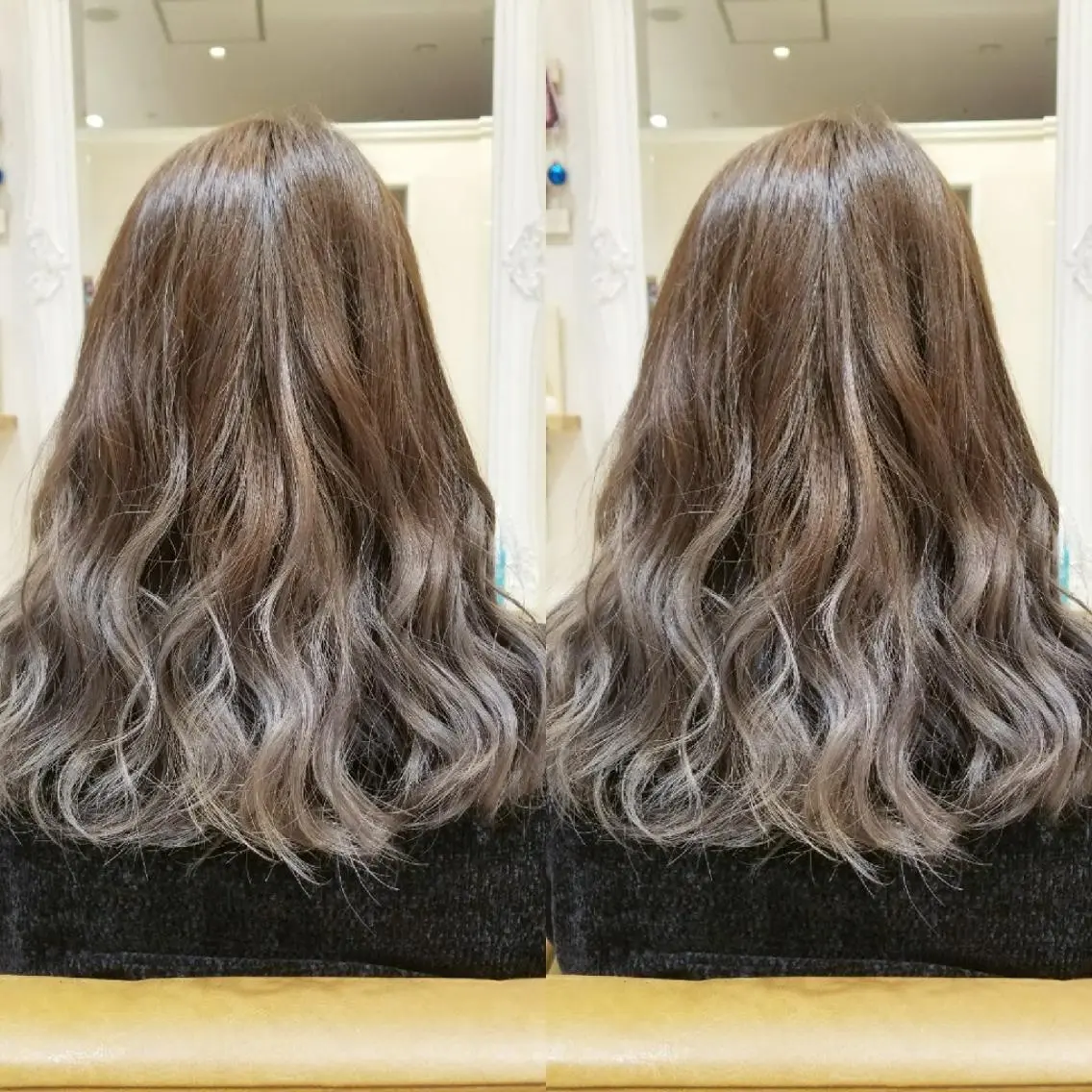 ロング カラー グレージュ ブリーチ・ハイトーン 特化🎉内山のヘアスタイル