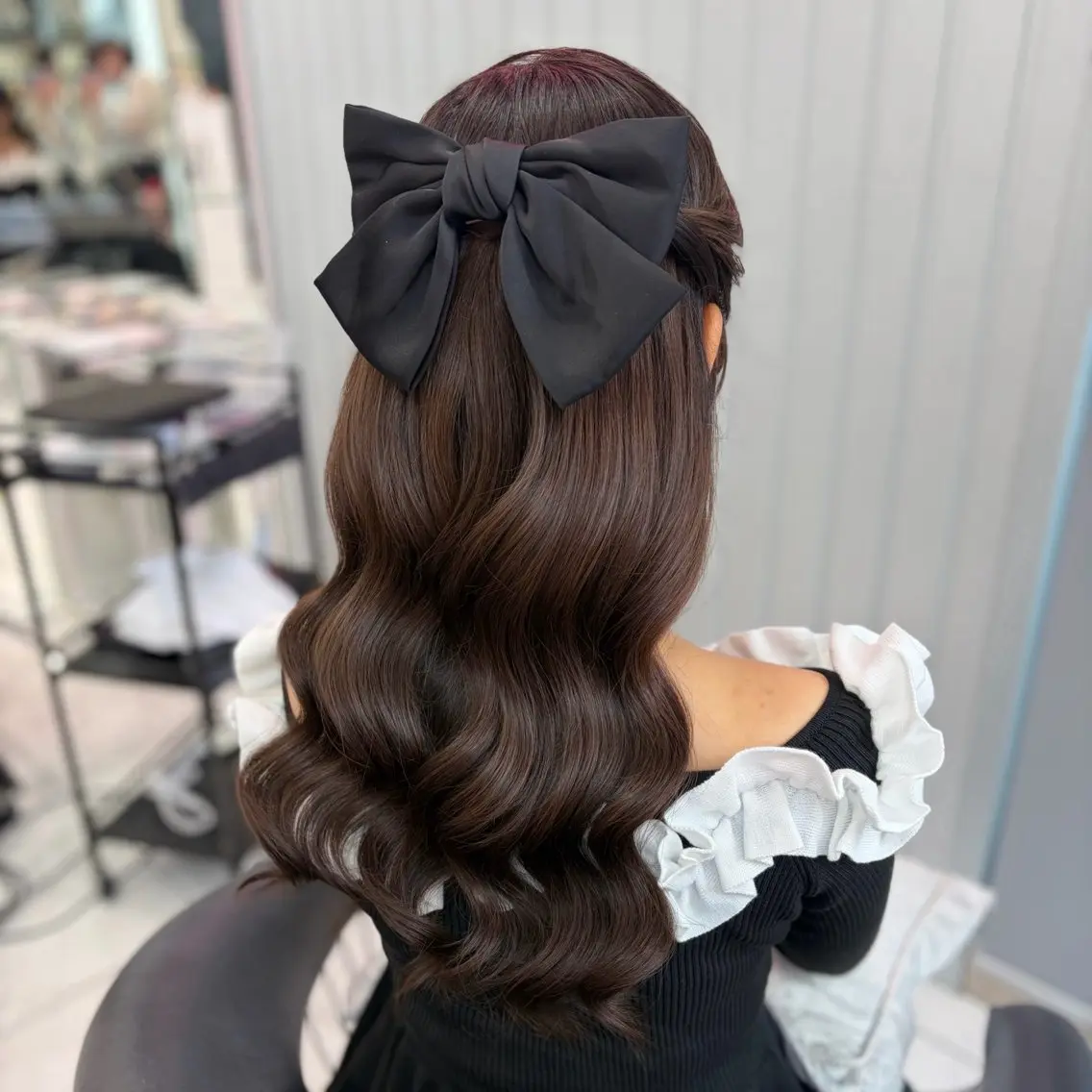ロング ヘアセット ヘアメ🎀暖色カラー /Fuka⟡.·のヘアスタイル