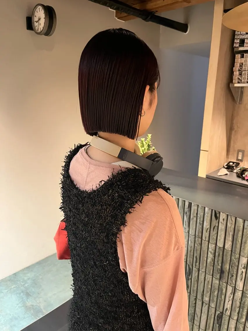 ショート ボブ カット 三浦 ふたばのヘアスタイル