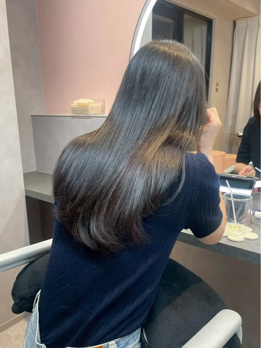 ロング カラー カット ヘアカラー トリートメント three_ ナオキのヘアスタイル