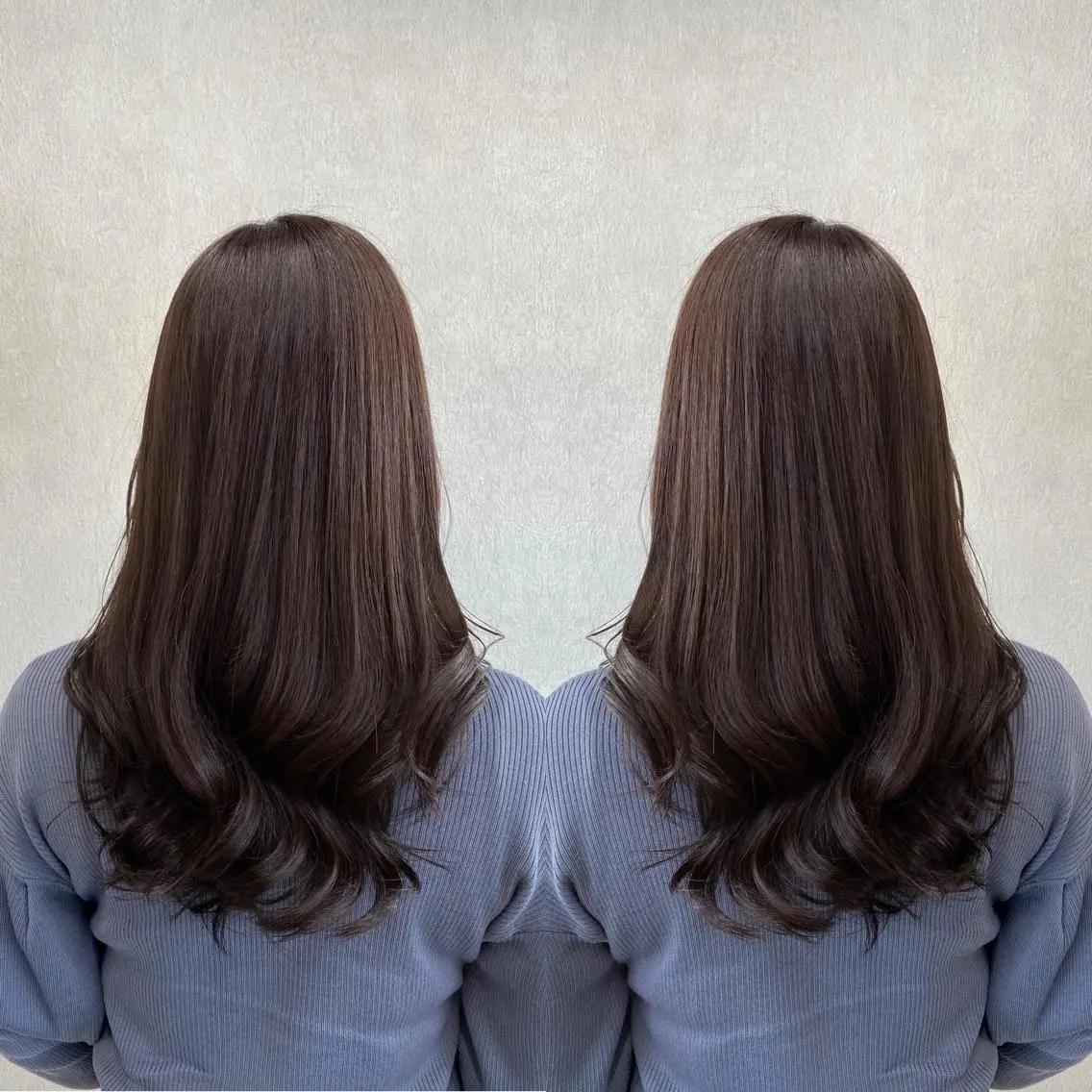 ロング カラー アッシュ ラベンダーカラー ラベンダーアッシュ tocca 💜石田愛結💜のヘアスタイル