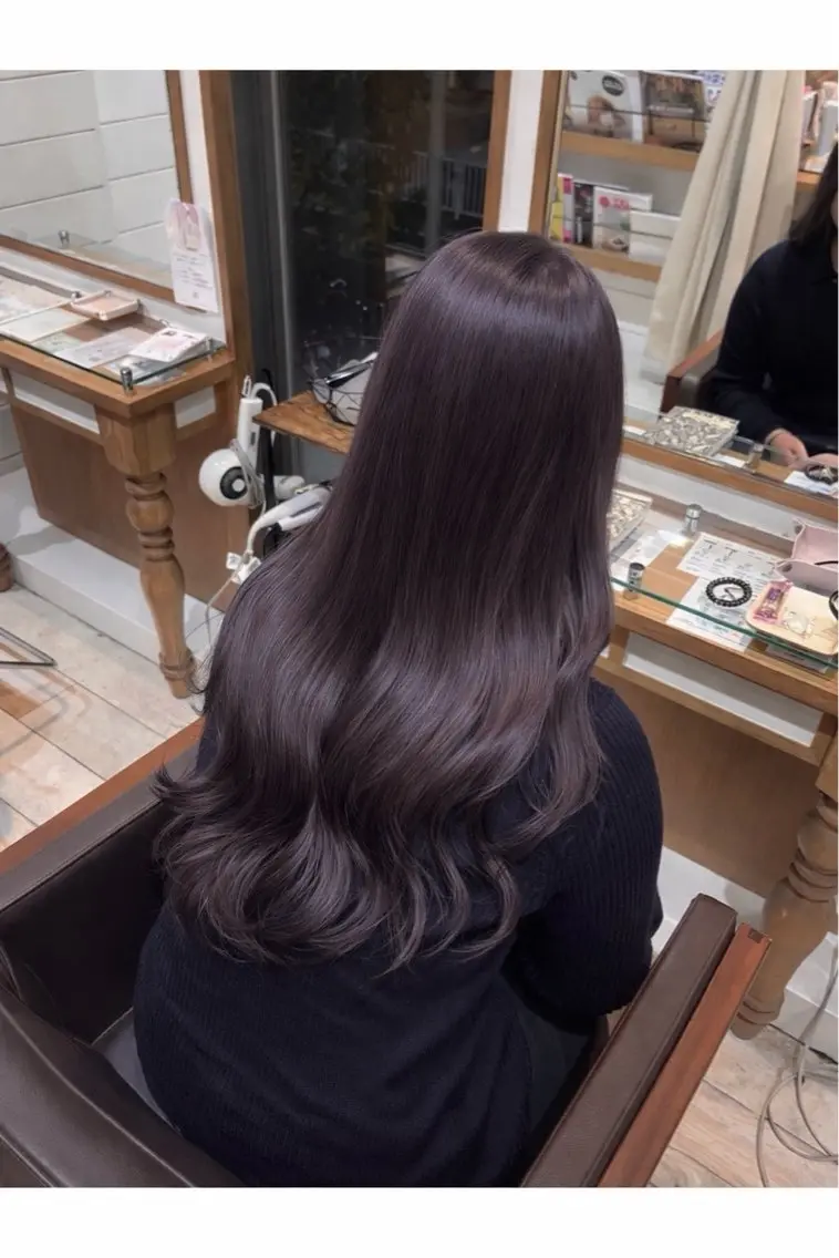 カラー Miwa🦋渋谷/ 透明感カラー/セットのヘアスタイル