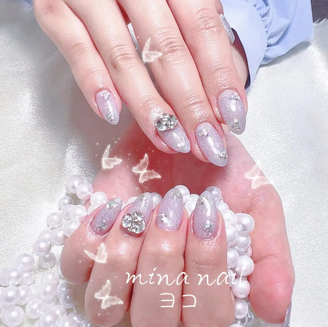 ネイル ハンドネイル 🎀まゆ 🪽🐾のネイルデザイン